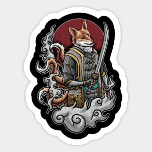 Fox the Samurai Sticker